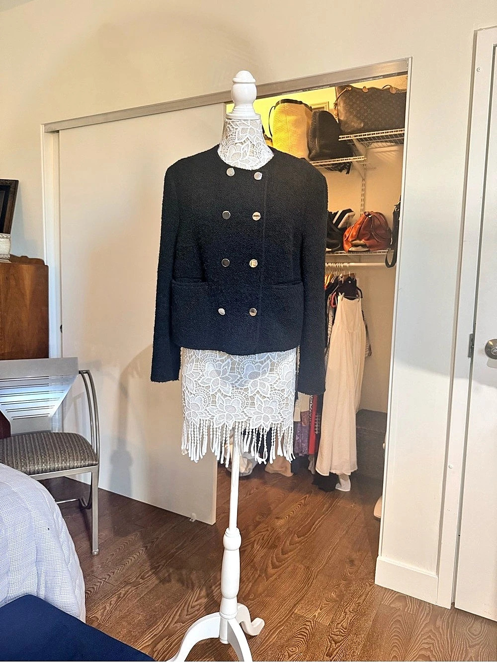 BOSS Jetta double-breasted jacket in Black